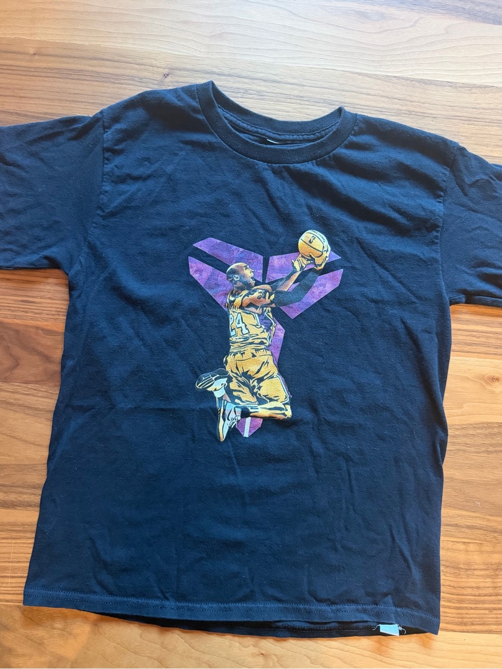 Black Kids Basketball Graphic Tee - kobe Bryant